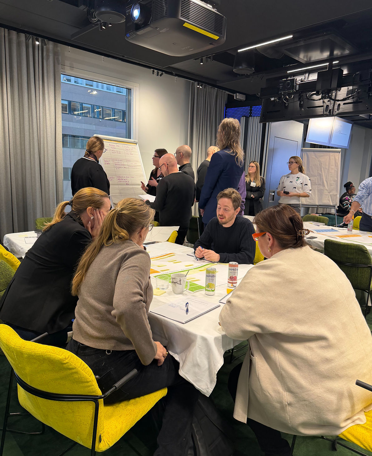 Leadership team working through a Matrix session