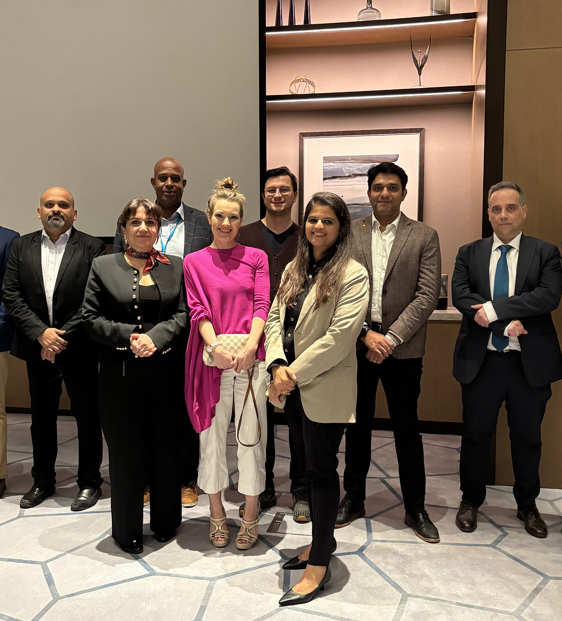 Jos Dirkx with ministerial leaders after an AI Policy Lab